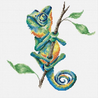 Bothy Threads One In A Chameleon Cross Stitch Kit - 26 x 26cm