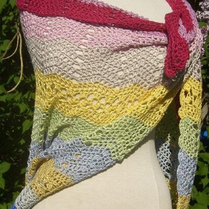 Bubblegum shawl