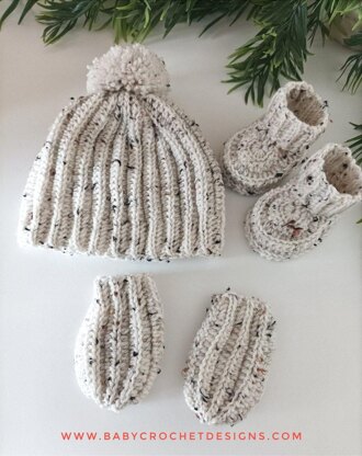 Little Rib Beanie Set