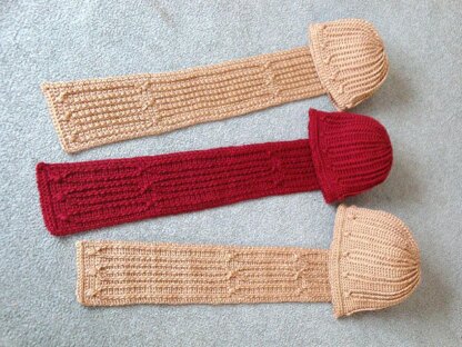 Keyed Pathways Hat and Scarf Set