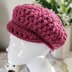 Chunky Retro Style Crochet Newsboy Cap