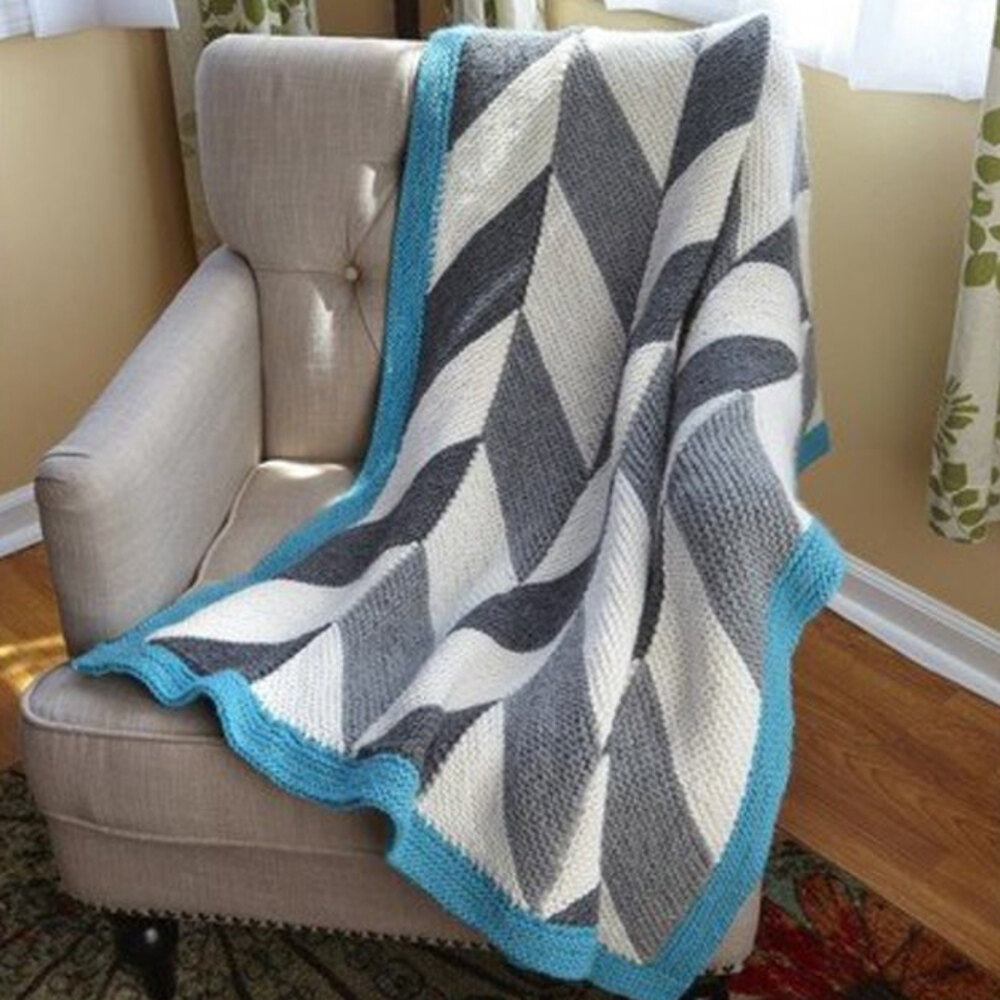 Valley Yarns 645 Herringbone Blanket at WEBS