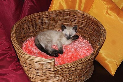 Cat Basket Fluffy Cushion (Pillow)