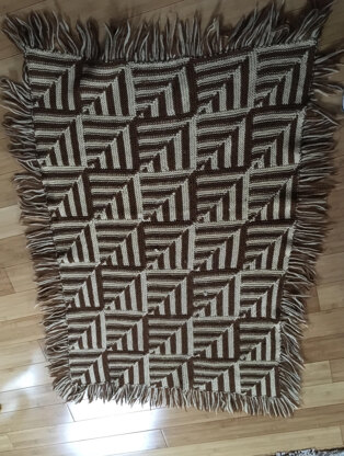 Zebra afghan