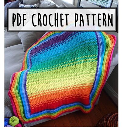 Rainbow Generation Blanket Crochet Pattern