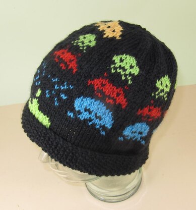 Retro Space Invaders Beanie Hat