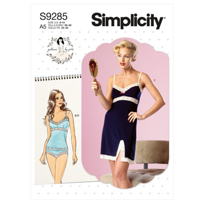 Simplicity Misses' Camisoles, Slip & Panties S9285 - Sewing Pattern