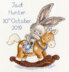 Bothy Threads Rock A Bye Bunny Cross Stitch Kit - 20cm x 22cm