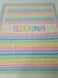 EASY Personalised Summer Rainbow Baby Blanket