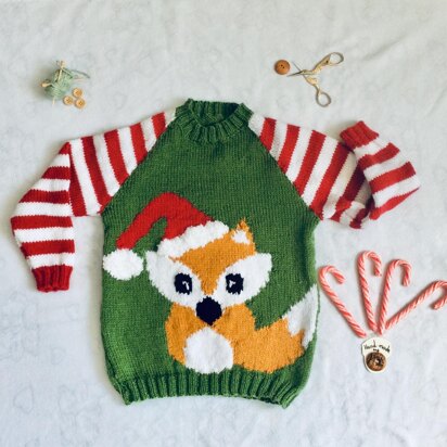 Christmas Fox Sweater