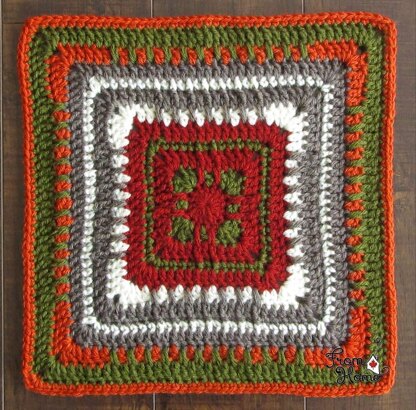 Moroccan Window 12" Afghan Square
