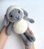 Pattern: knitted sheep, knitted lamb, toy amigrumi, soft toy, lamb plush toy