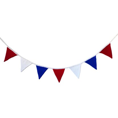 Red, White & Blue Crochet Bunting