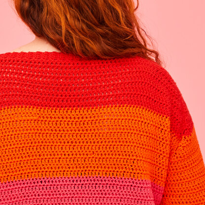 Paintbox Yarns Cheerful Cable Jumper (Free)