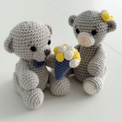 With Love Bear and Bouquet