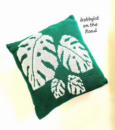 Monstera Leaves Cushion Cover