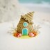 Crochet seashell, amigurumi seashell, crochet doll house, amigurmi doll house, Seashell house