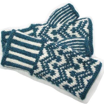 Zigzag Fairisle Hand Warmers