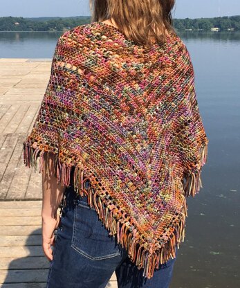 Boho Poncho Crochet Pattern Crochet pattern by A Frayed Knot