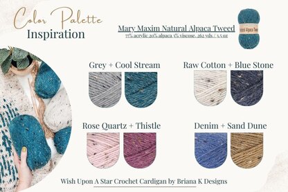 Wish Upon A Star Mosaic Crochet Cardigan