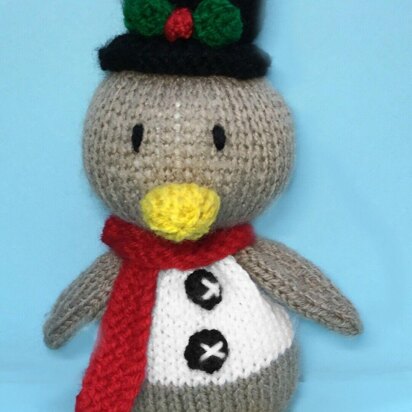 Christmas Snowman Robin