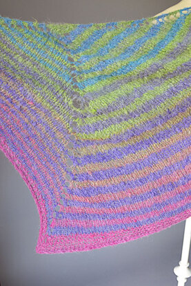 Skewed Shawl in Universal Yarn Revolutions - Downloadable PDF