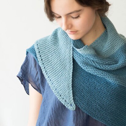 Indigo Sea Shawl - knitting pattern