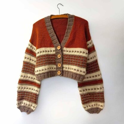 Pumpkin Spice Cropped Cardigan