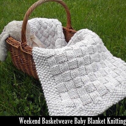 Weekend Basketweave Baby Blanket