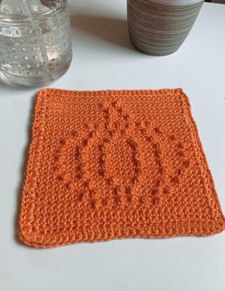 The Autumn Pumpkin Dishcloth