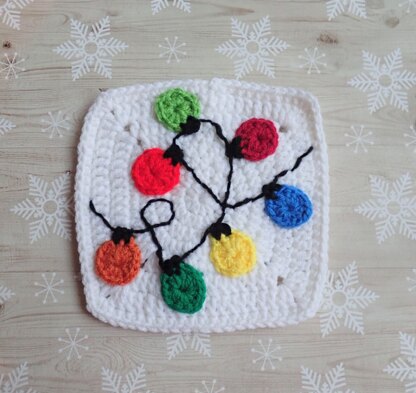 Christmas Lights Granny Square