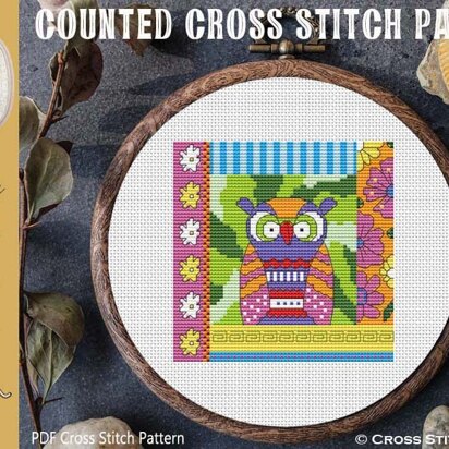 Crazy Patch Owl 07