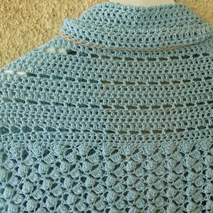 Aqua Crochet Shrug