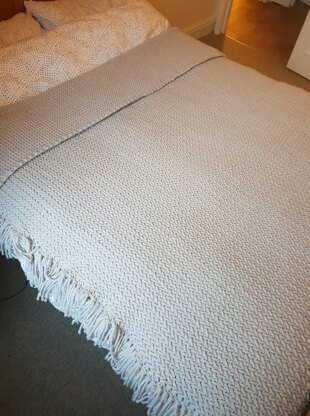 Herringbone chunky blanket