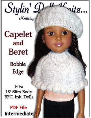 Capelet and Beret for BFC, Ink. Dolls and 18" Slim Dolls