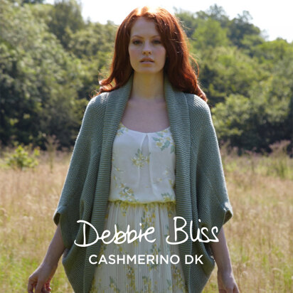Laura Moss Stitch Jacket - Knitting Pattern for Women in Debbie Bliss Cashmerino DK
