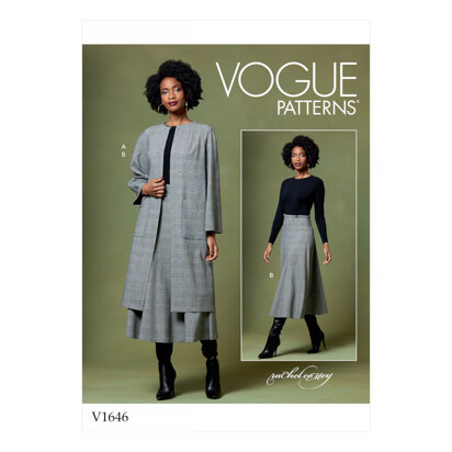 Vogue Misses' Coat and Skirt V1646 - Sewing Pattern