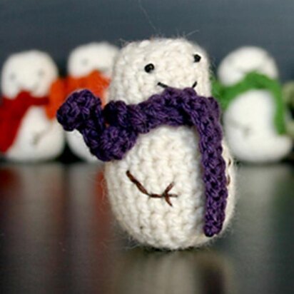 Mini Crochet Snowman
