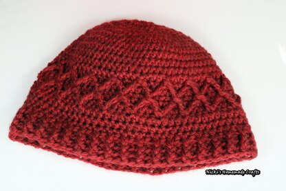 Lattice beanie