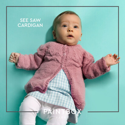 "See Saw Cardigan" - Cardigan Knitting Pattern For Babies in Paintbox Yarns Simply DK - DK-Baby-001