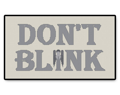 Don't Blink - Letters - PDF Cross Stitch Pattern