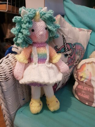 Pastel Unicorn doll