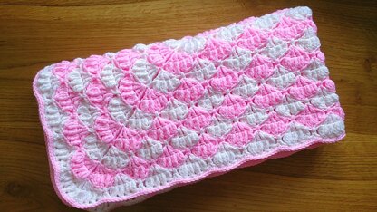 Peony baby blanket