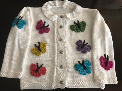Butterfly Girls Sweater