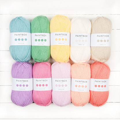 Paintbox Yarns Simply DK 10 Ball Color Pack Designer Picks - The Candy Shop by Amanda O’Sullivan