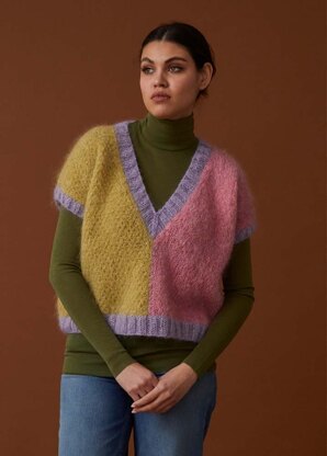 Color block outlet knit