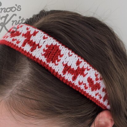 Free Christmas Nordic Hairband Knitting Pattern Snoo's Knits