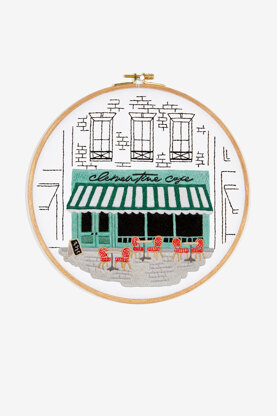 DMC Cafe Embroidery Pattern - PAT1605 - Downloadable PDF