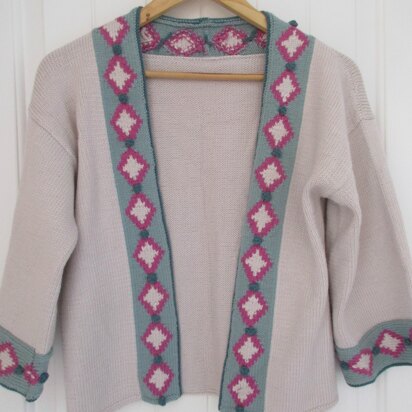 Diamond Edge Wide Sleeve Cardigan