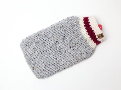 Roots Red Stripe Hot Water Bottle Cover